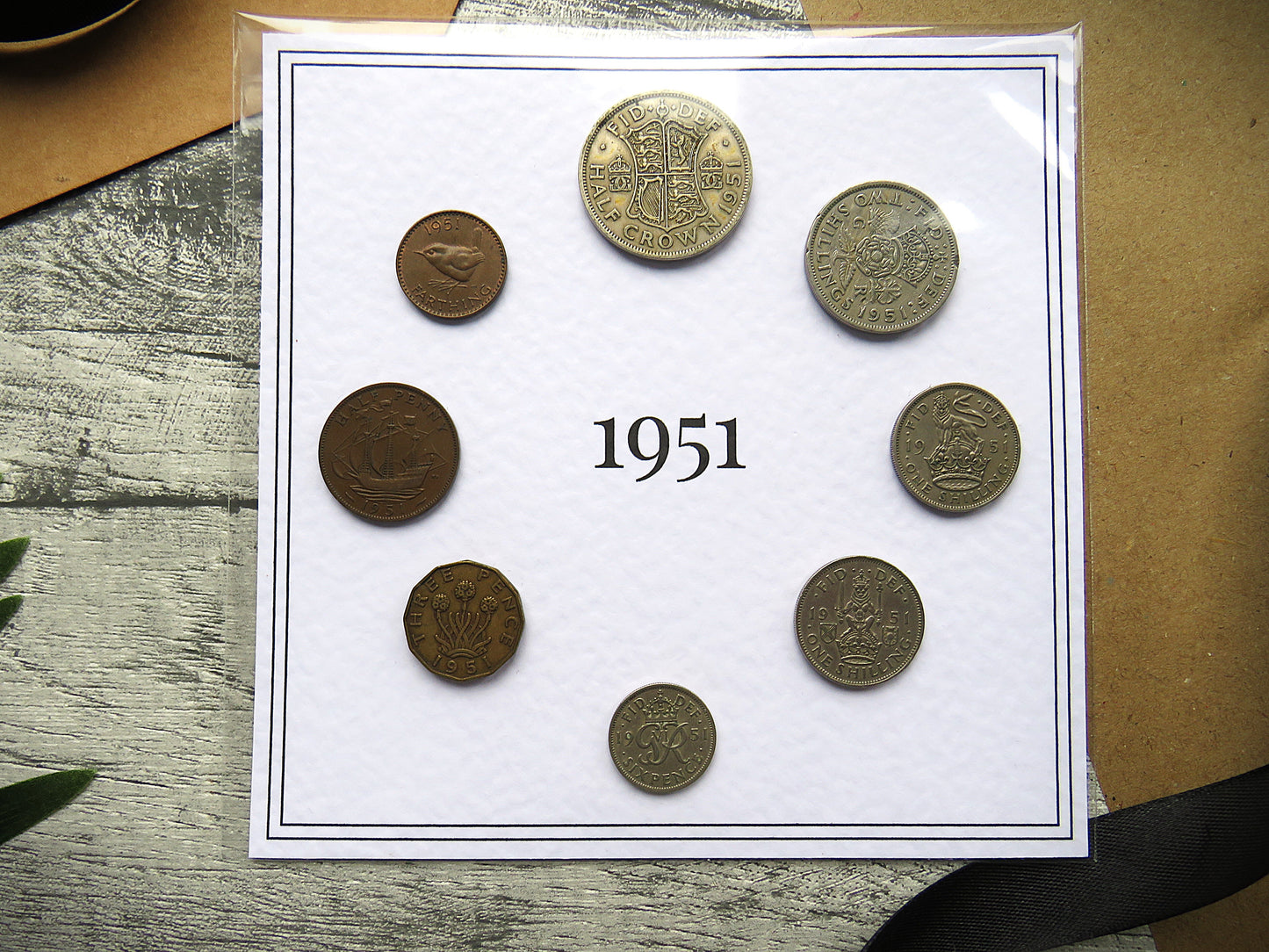 1951 Mounted Presentation Gift Coin Set