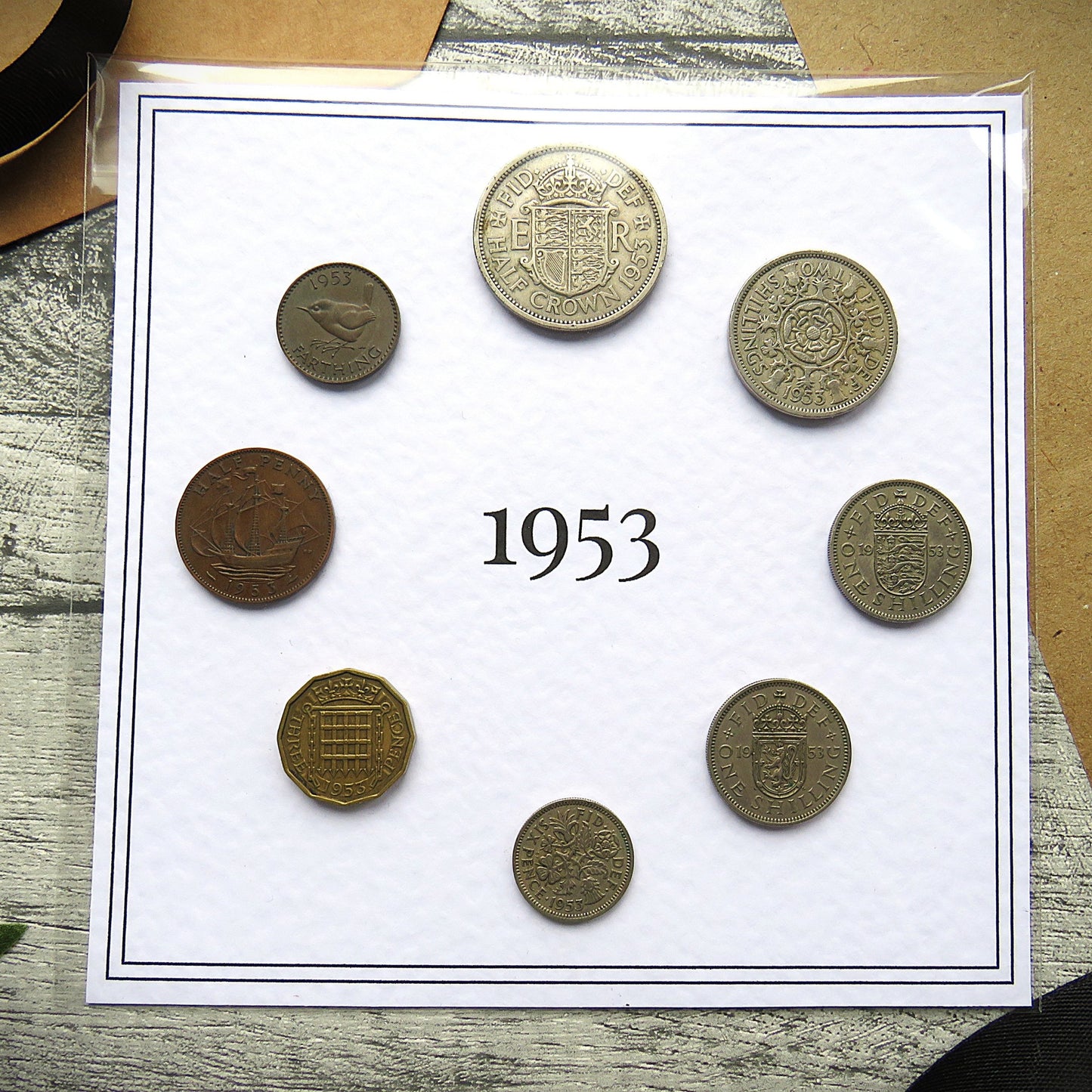 1953 Mounted Presentation Gift Coin Set
