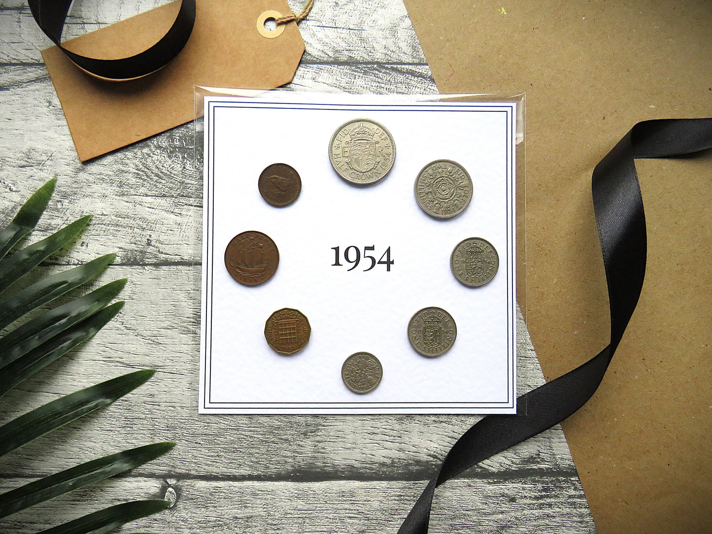1954 Mounted Presentation Gift Coin Set