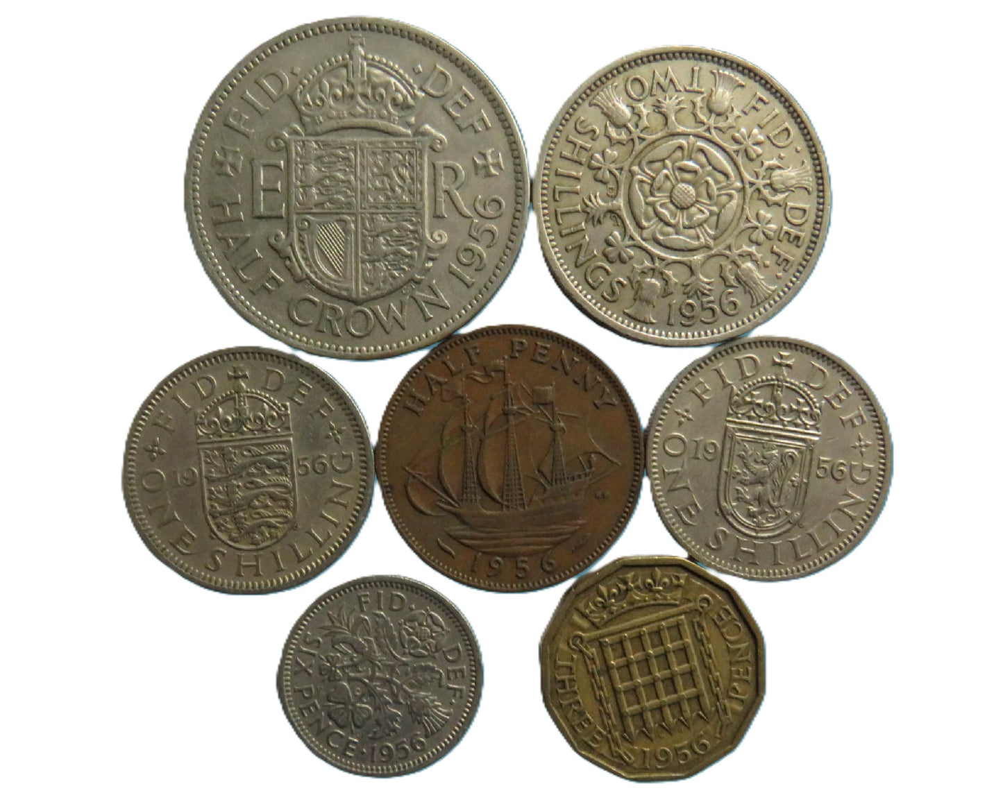 1956 Great Britain Coin Year Set