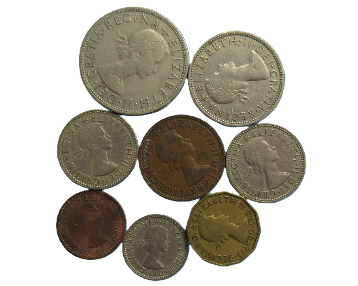 1956 Great Britain Coin Year Set, Including Scarce Farthing