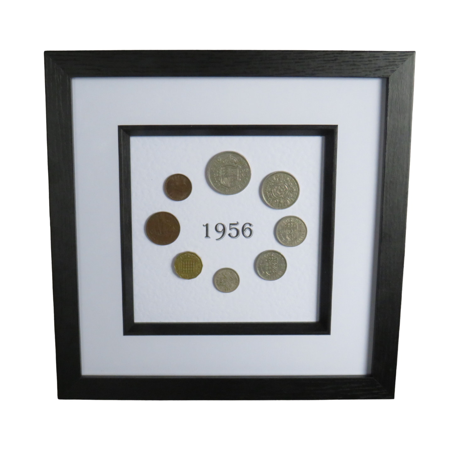 1956 Luxury Framed Coin Year Set of Great Britain