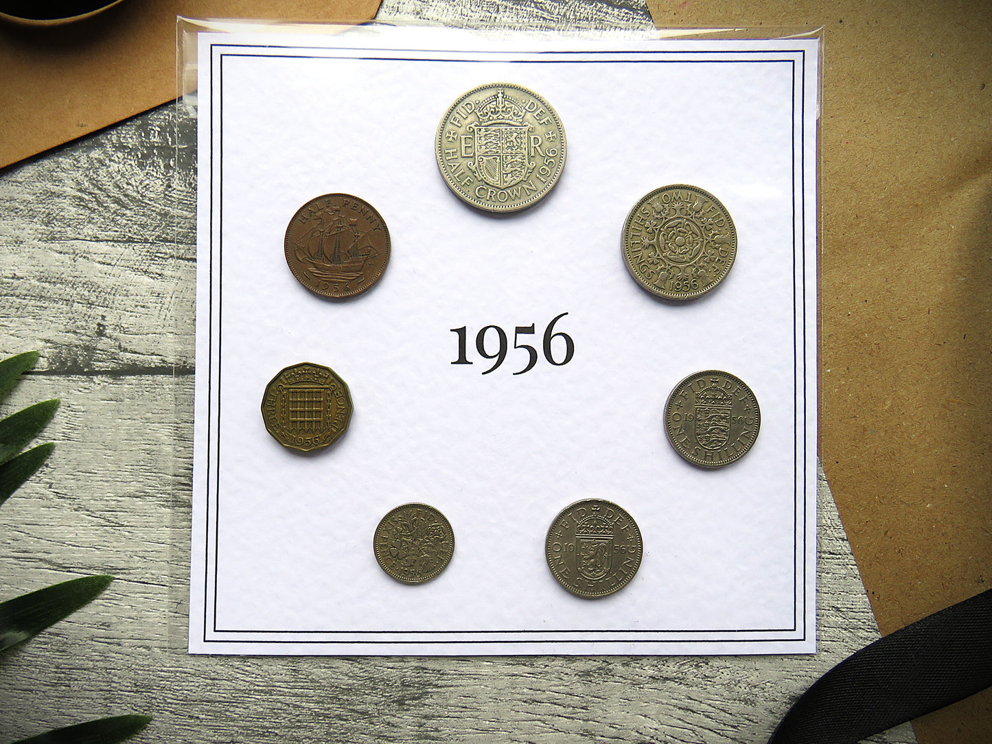 1956 Mounted Presentation Gift Coin Set