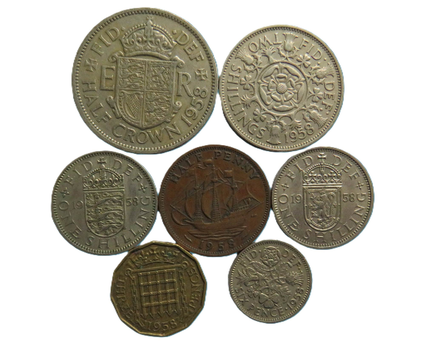 1958 Great Britain Coin Year Set