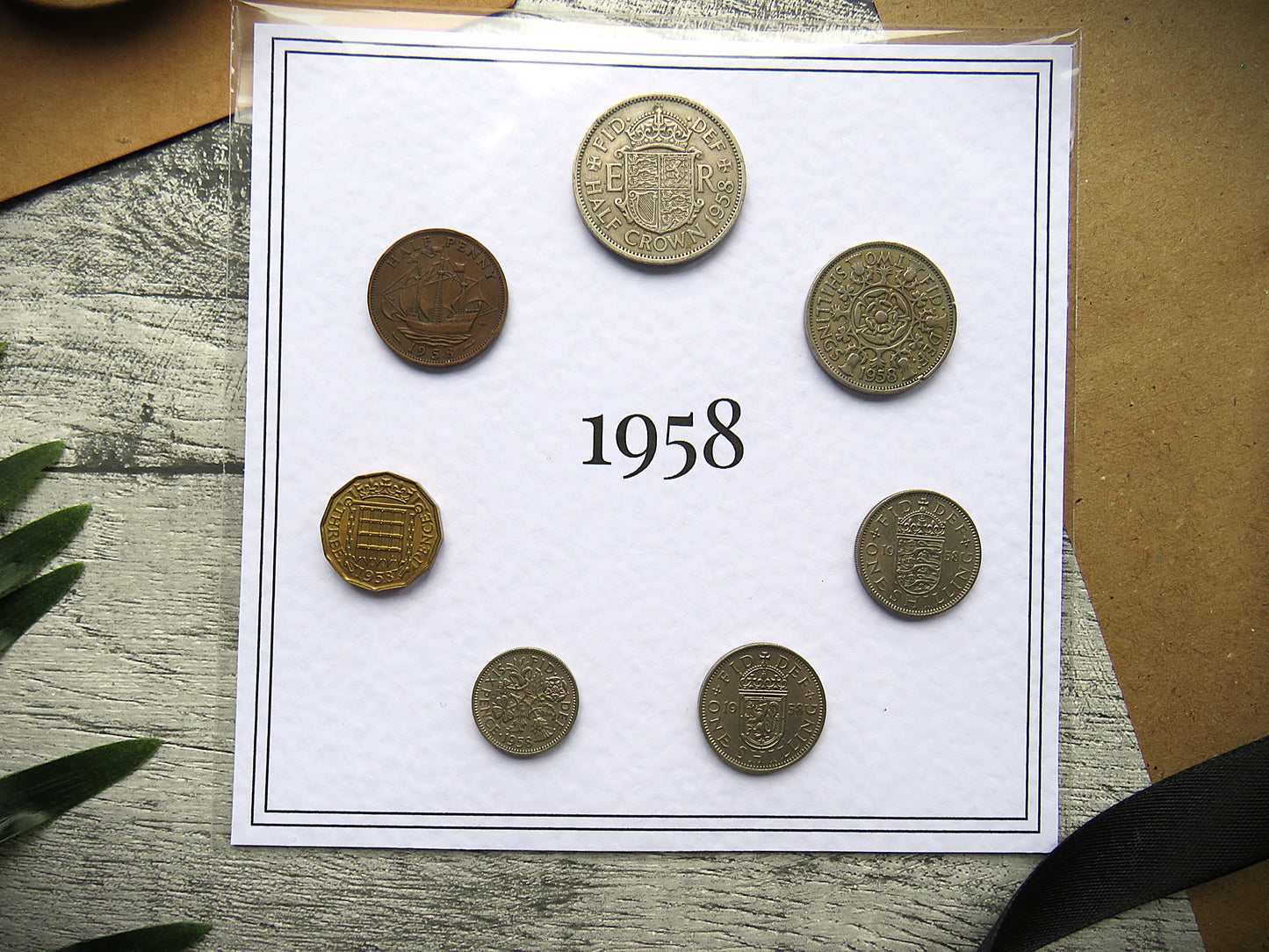 1958 Mounted Presentation Gift Coin Set