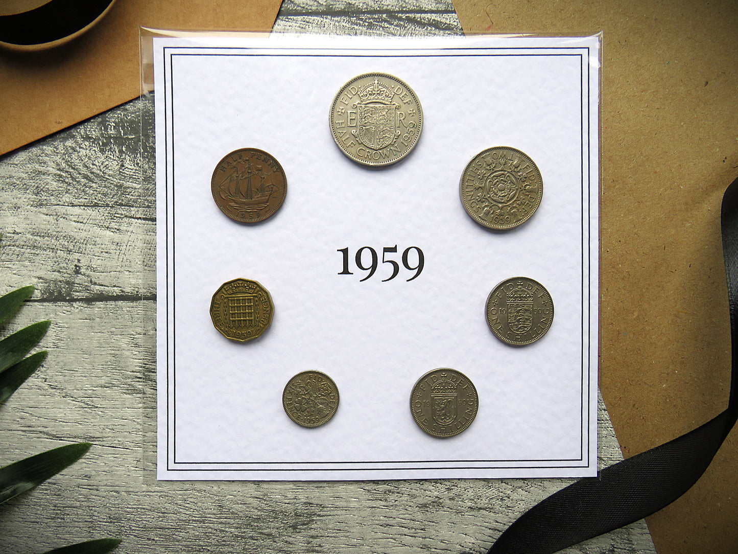 1959 Mounted Presentation Gift Coin Set