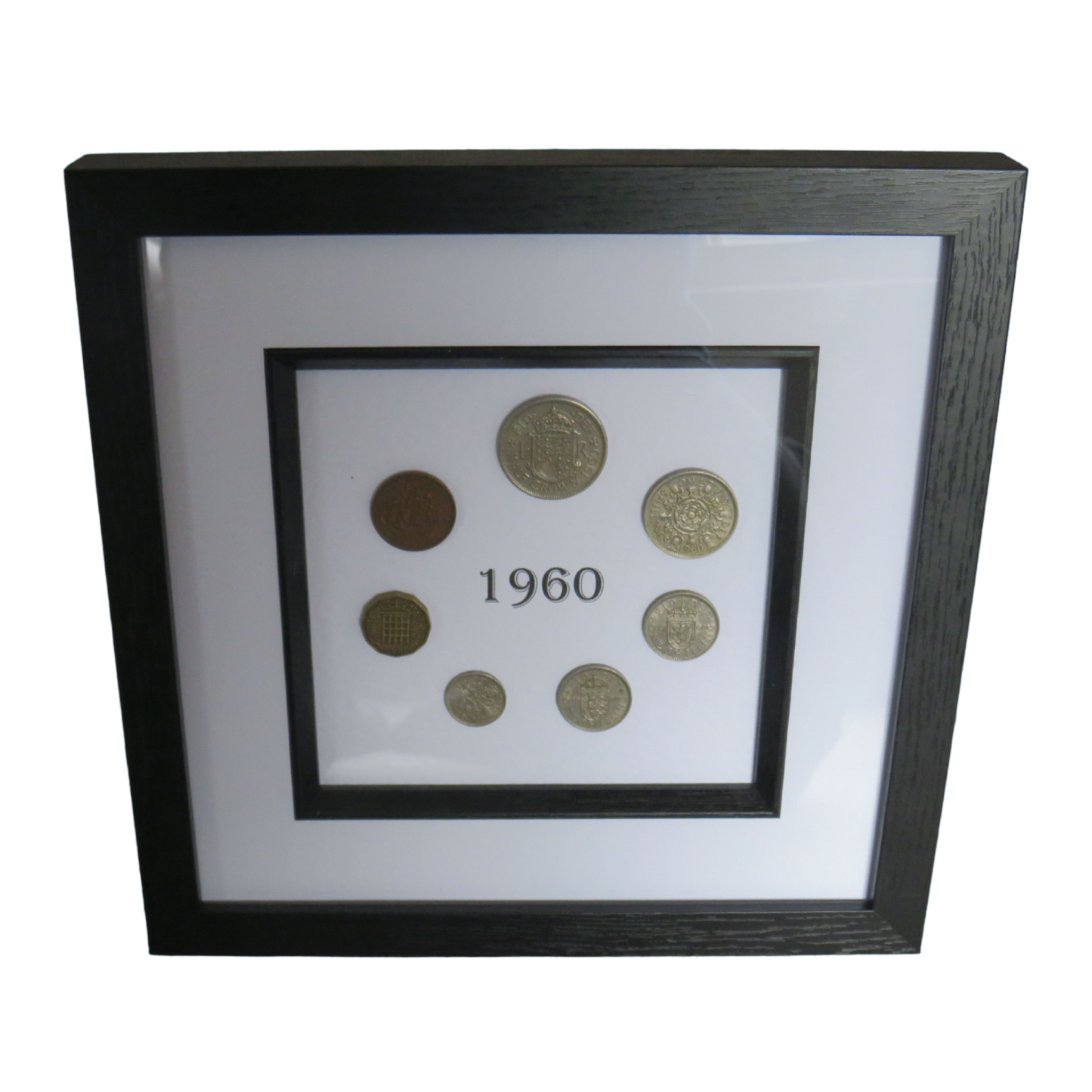 1960 Luxury Framed Coin Year Set of Great Britain