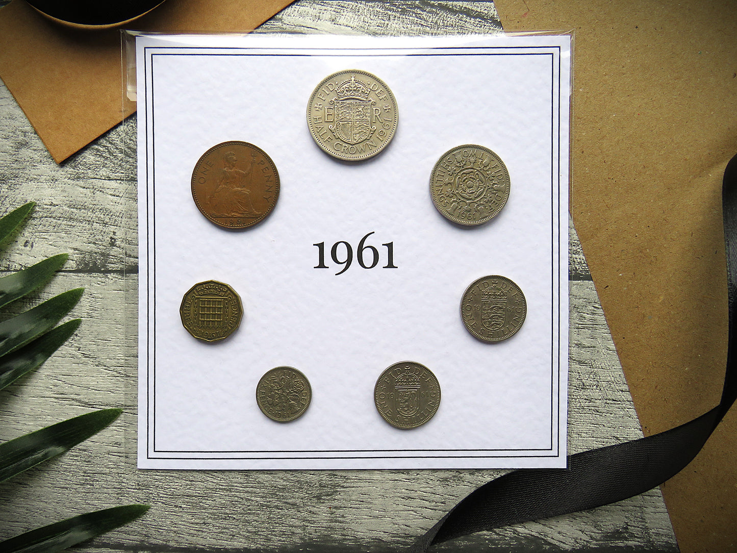 1961 Mounted Presentation Gift Coin Set