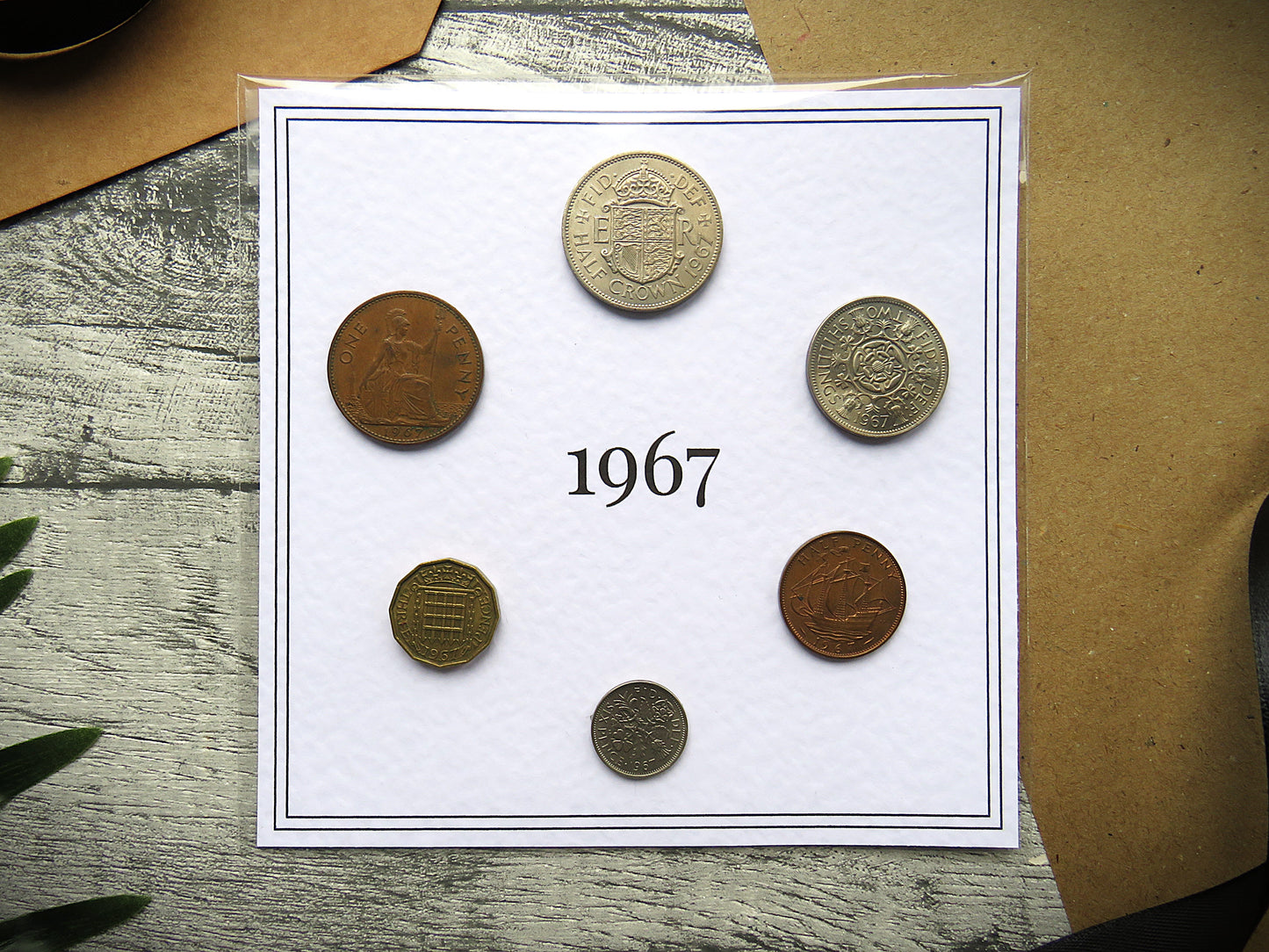 1967 Mounted Presentation Gift Coin Set