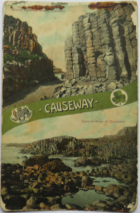 Old Postcard of Causeway; Giants Gateway, Giants Causeway & General View, 1907