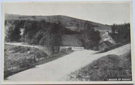 Old Postcard of Bridge of Buchat, Aberdeenshire