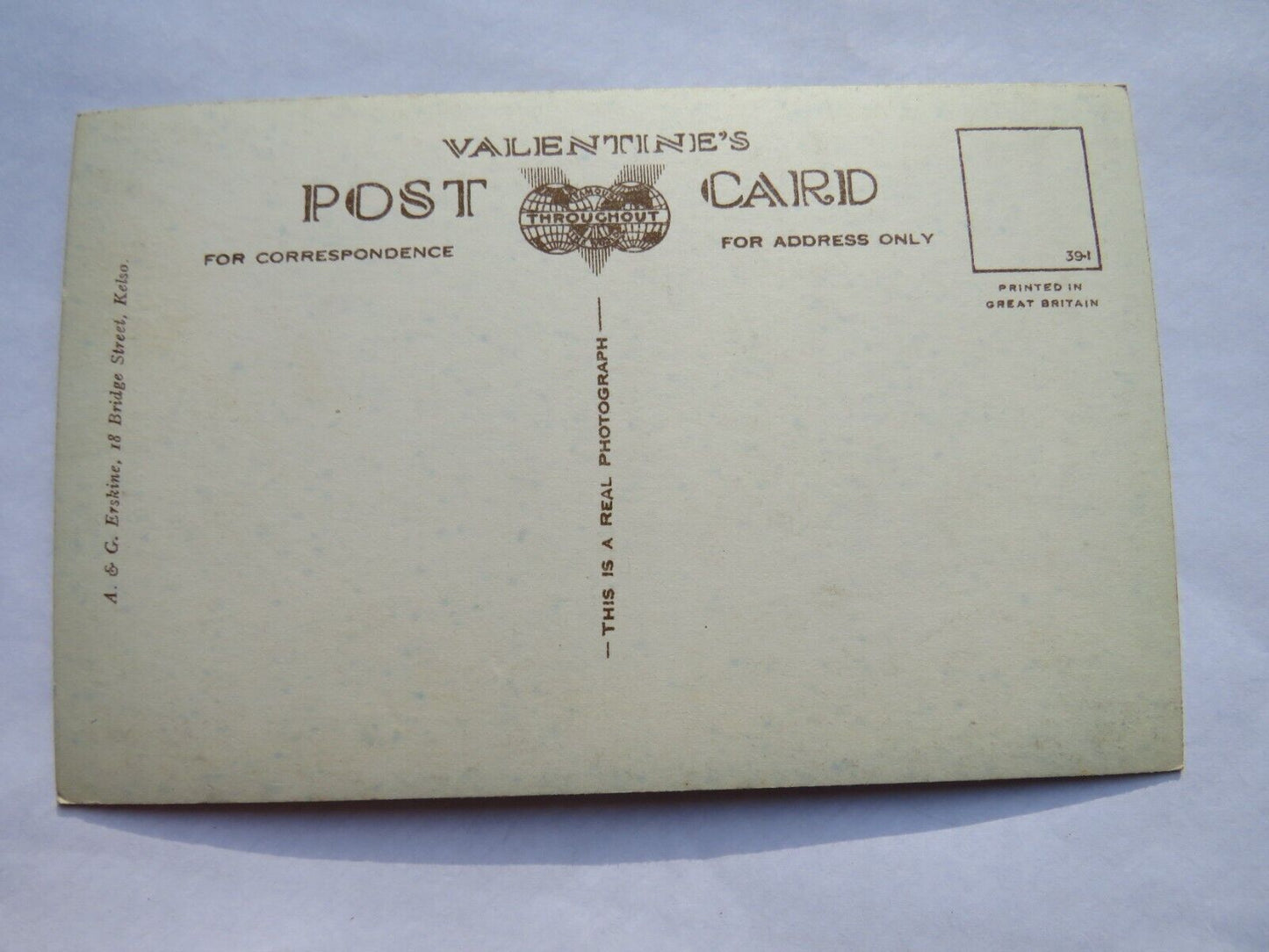 Old Postcard of Cloisters, Kelso Abbey, Valentine's Series