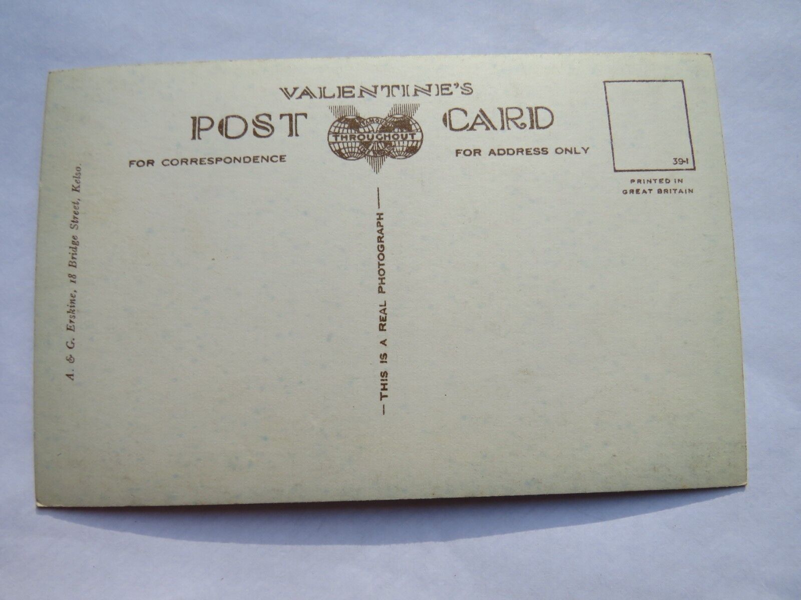 Old Postcard of Cloisters, Kelso Abbey, Valentine's Series