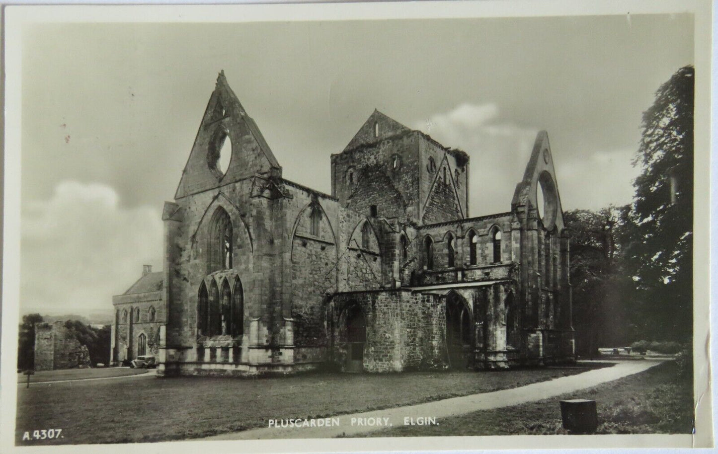 Old Postcard Of Pluscarden Priory Elgin 1955 - Ref : 1001