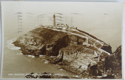 Old Postcard of Holyhead South Stack Lighthouse 1961 - Ref : 1016