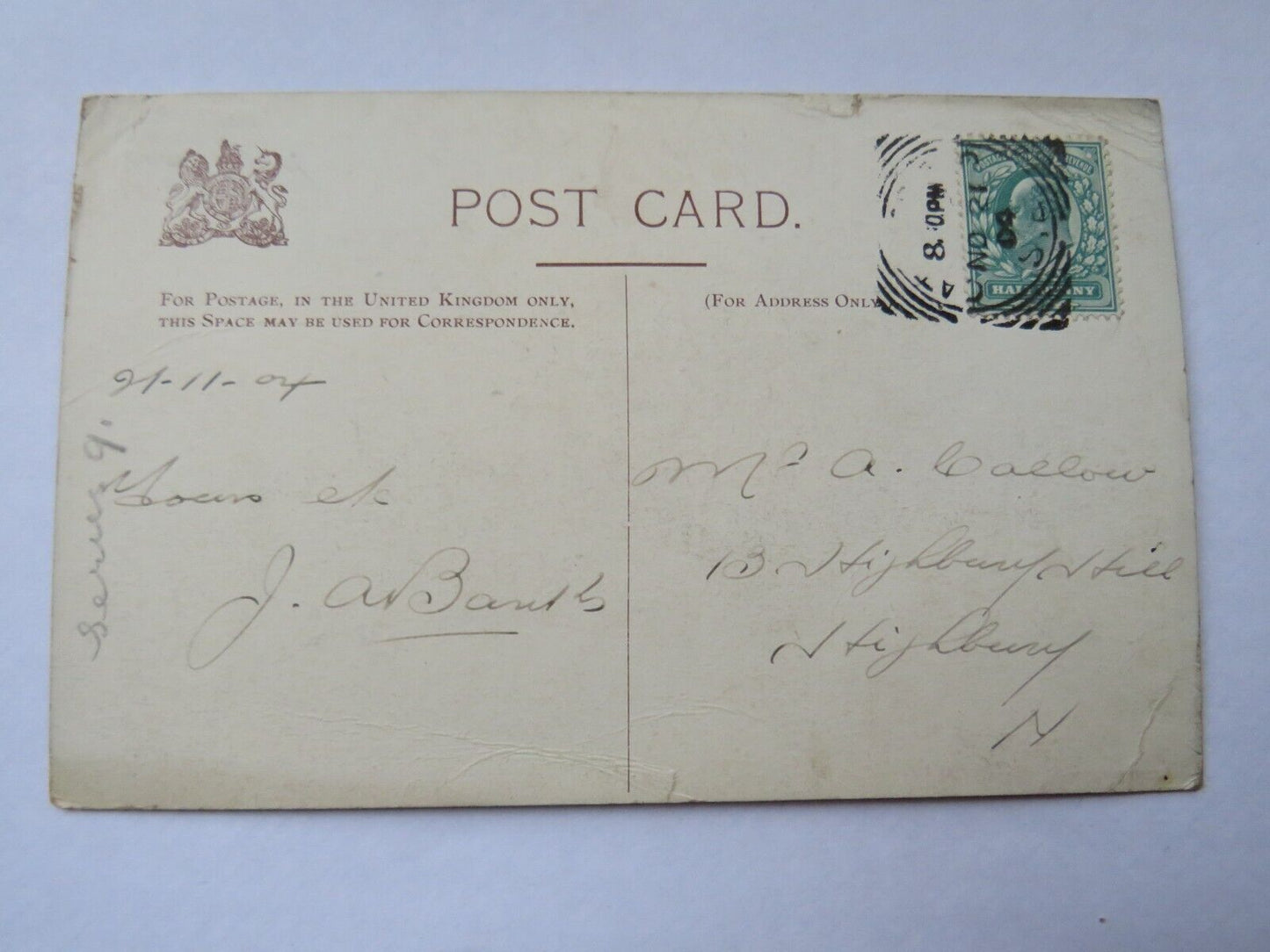 Old Postcard of the S.S.Scotia 1904