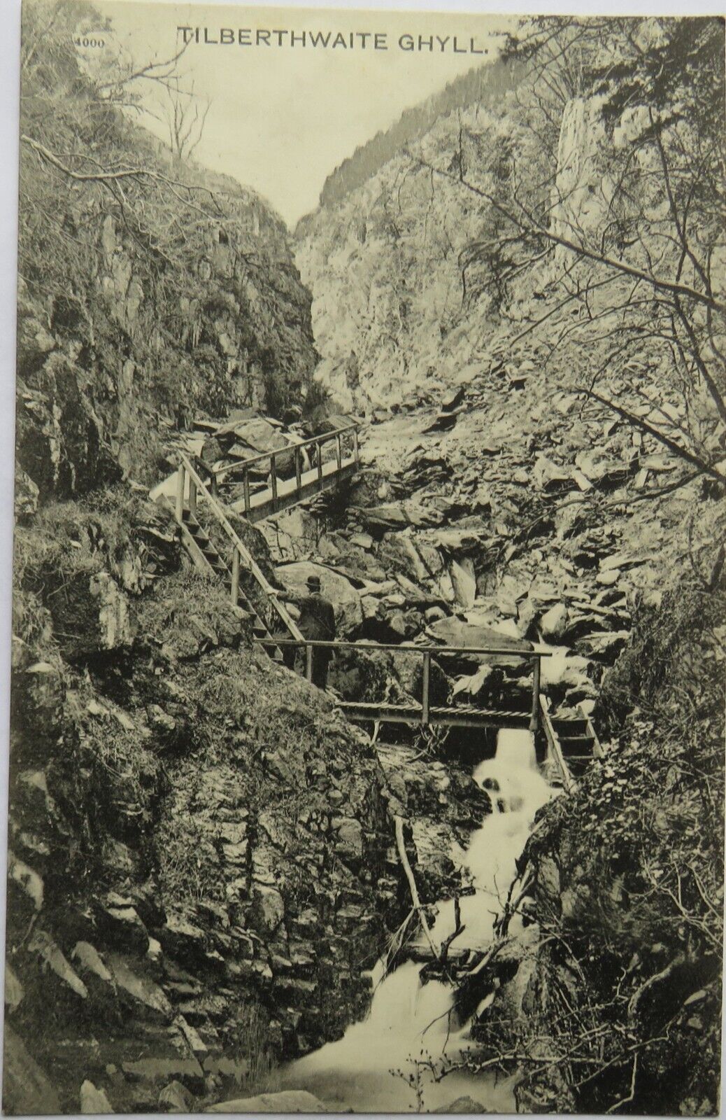 Old Postcard of Tilberthwaite Ghyll