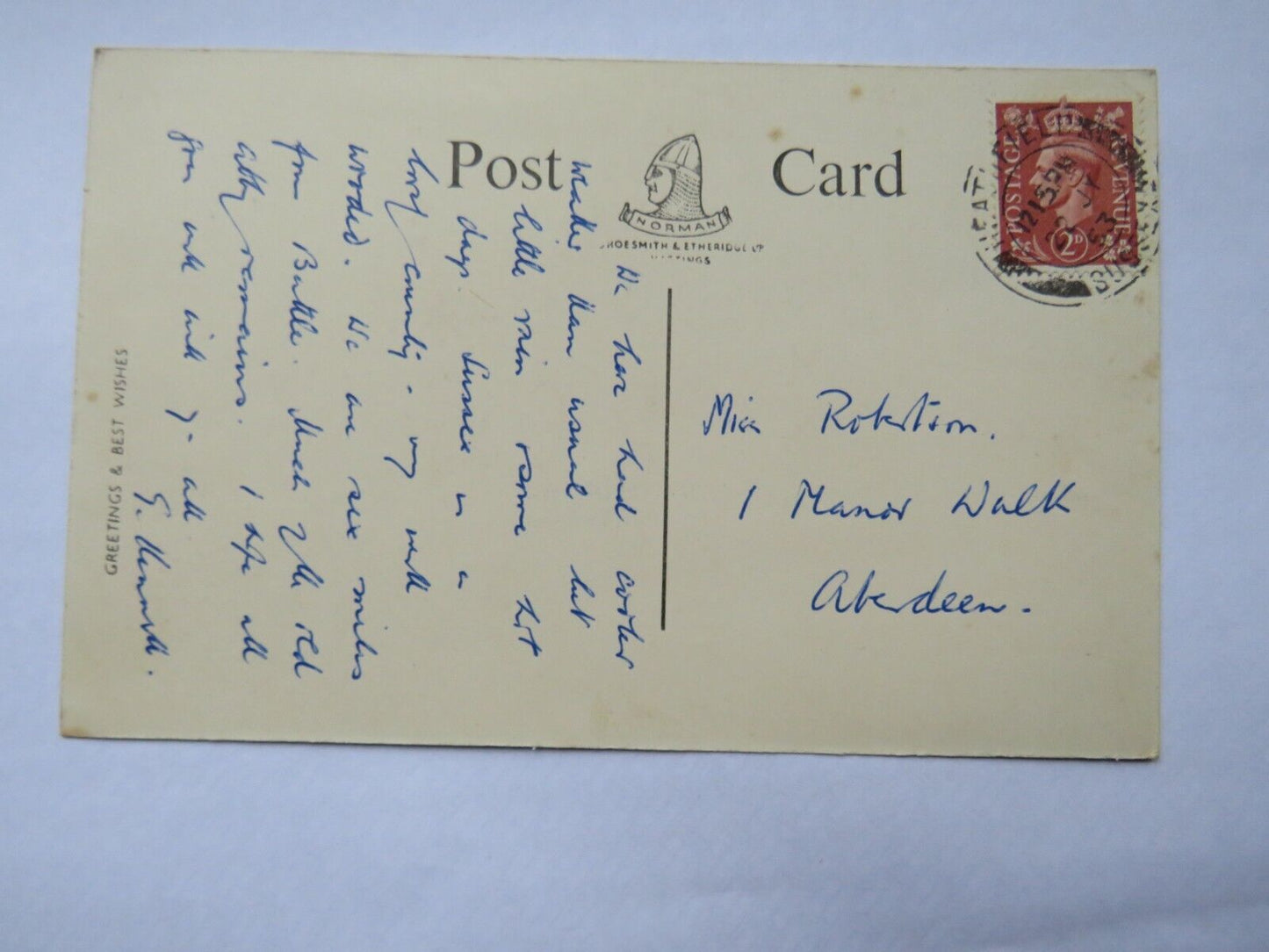 Old Postcard Of Battle Abbey Gateway 1953