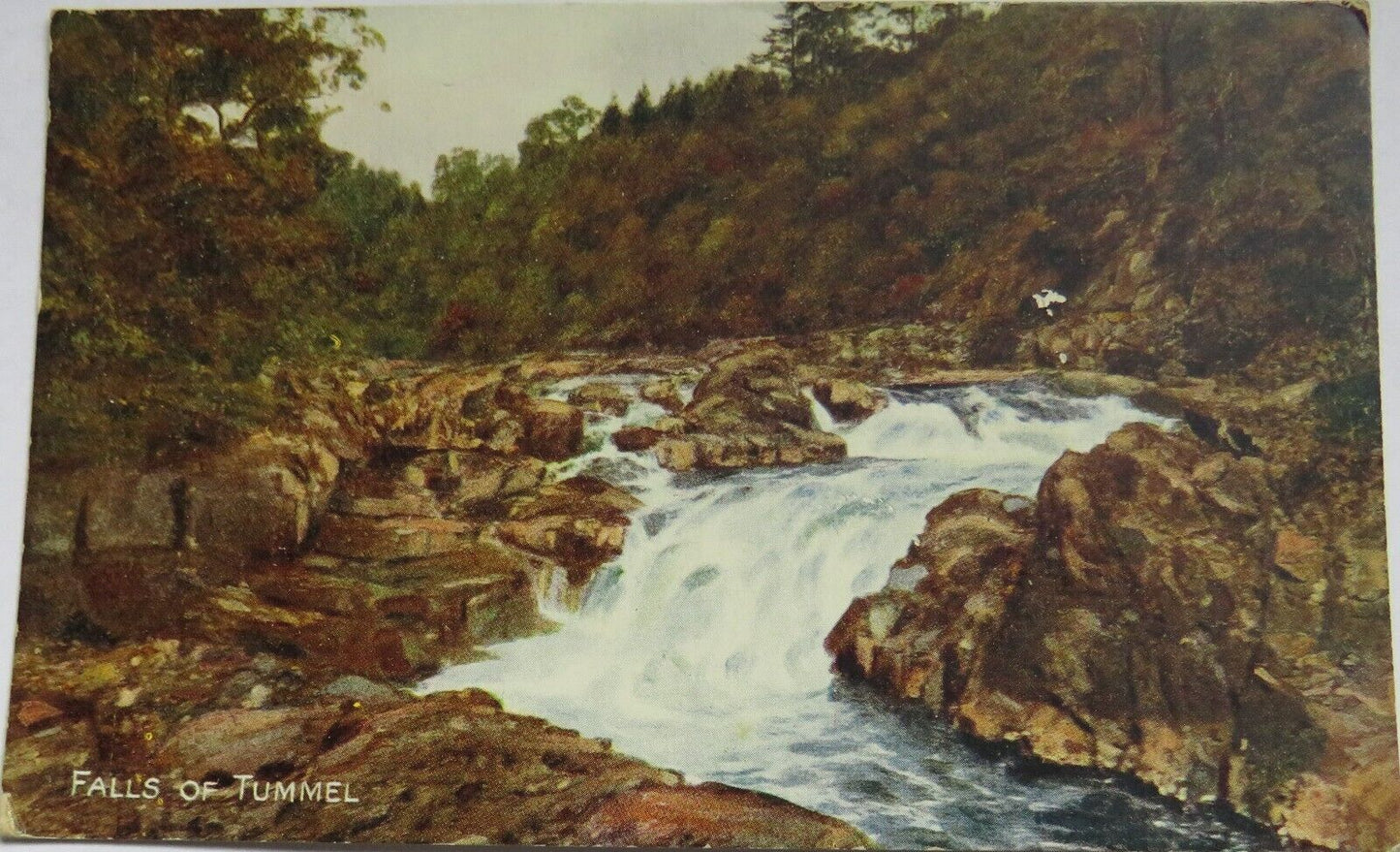 Old Postcard of The Falls of Tummel