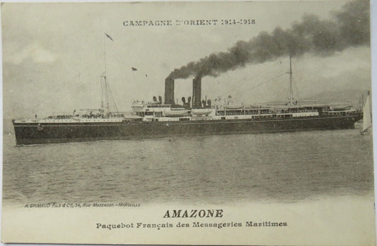 Old Postcard of Campagne D'Orient 1914-1918 Amazone