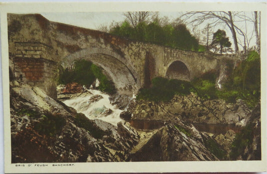 Old Postcard of Brig O' Feugh Banchory - Ref : 1004