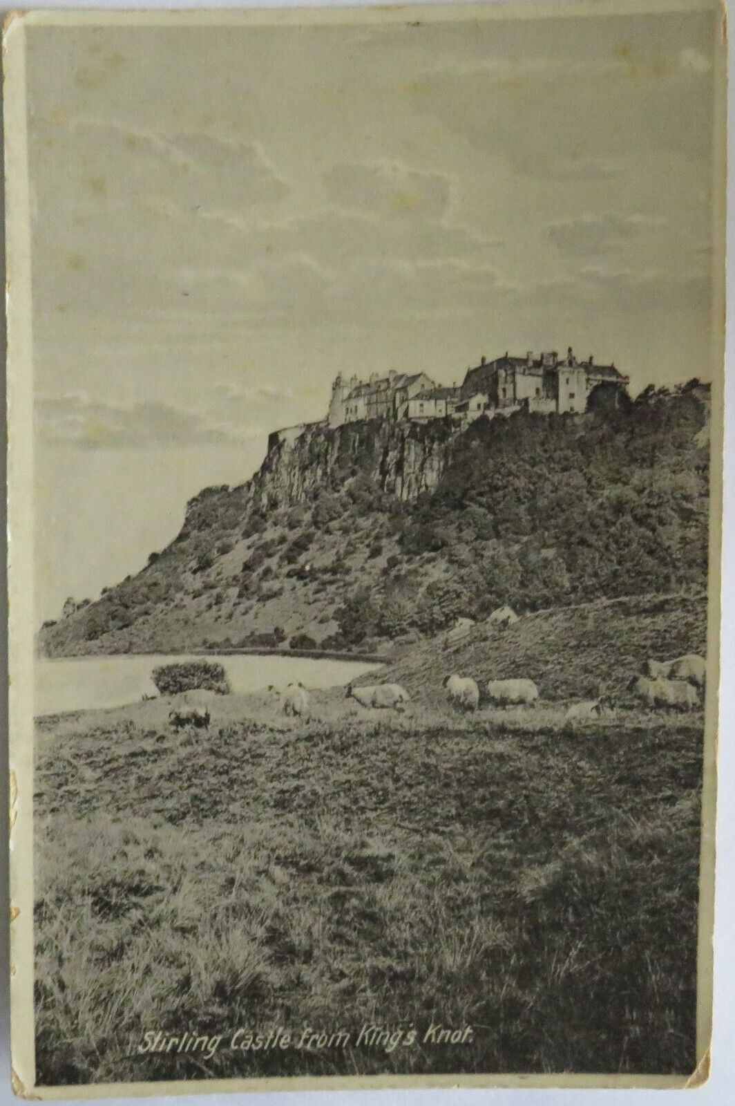 Old Postcard of Stirling Castle From King's Knot - Ref :1043
