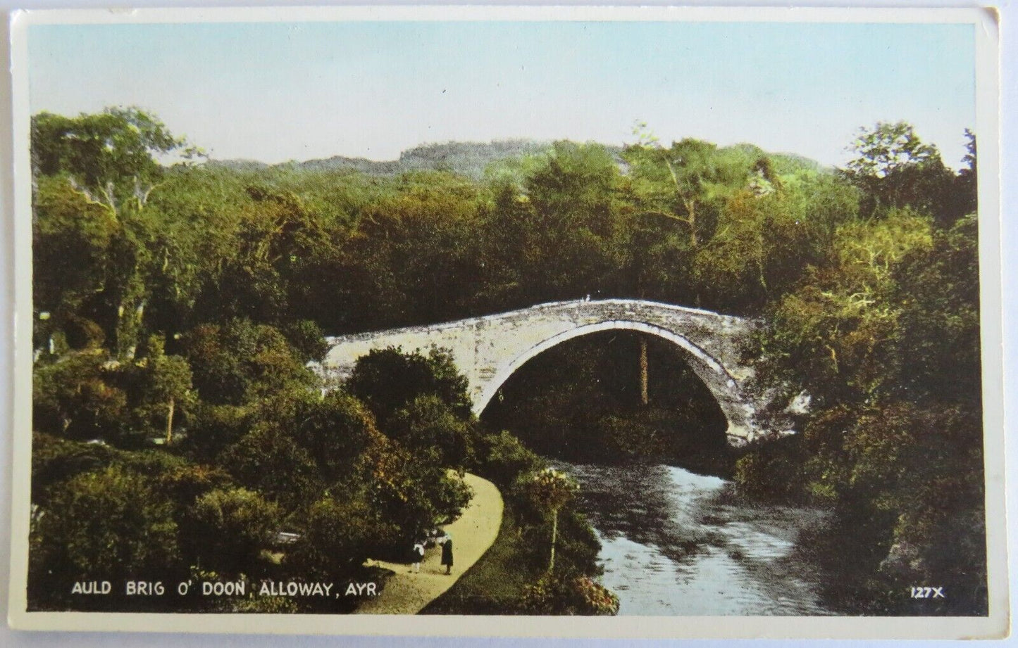 Old Postcard of Auld Brig O' Doon, Alloway, Ayr - Ref : 1029