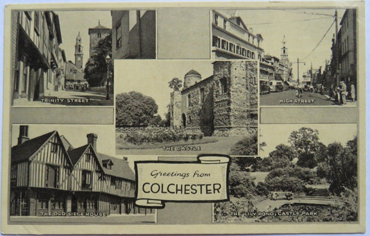 Old Postcard Of Colchester