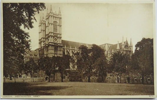 Old Postcard of London Westminster Abbey  - Ref : 1033