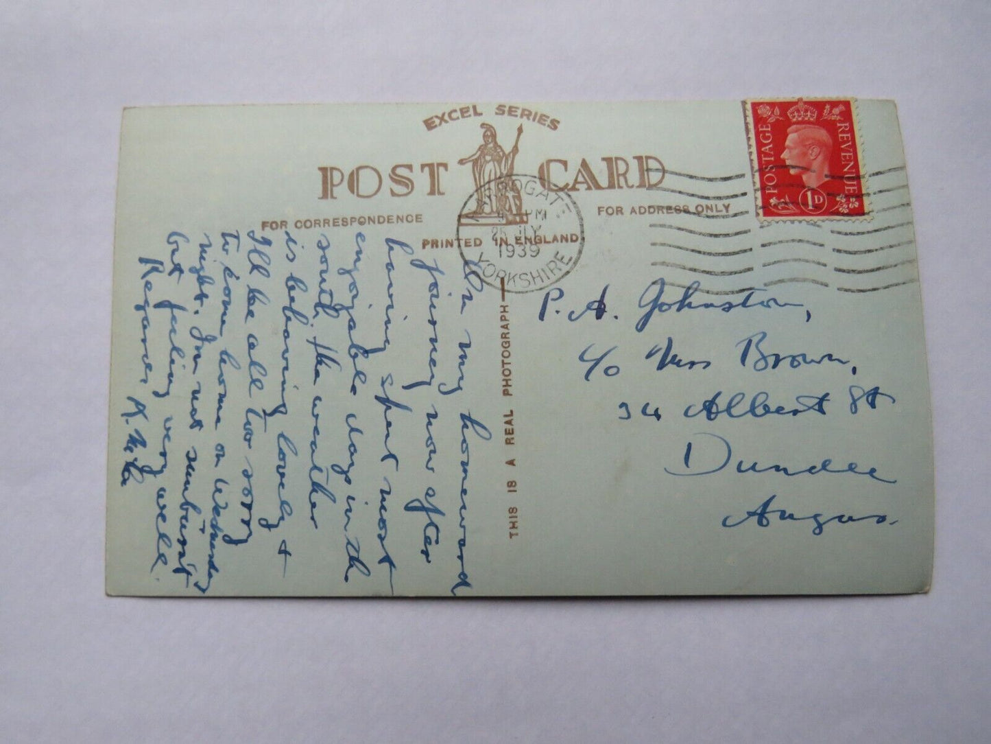 Old Postcard of The Rock Gardens, Valley Gardens, Harrogate, 1939