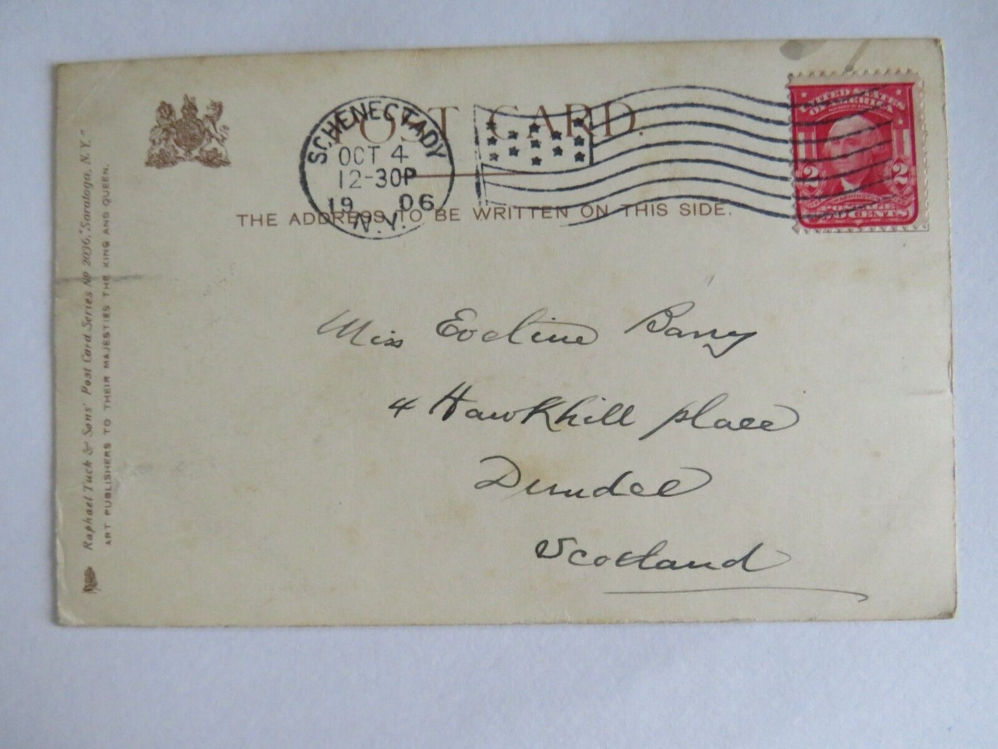 Old Postcard of Saratoga, N.Y Congress Hall 1906 : 1018