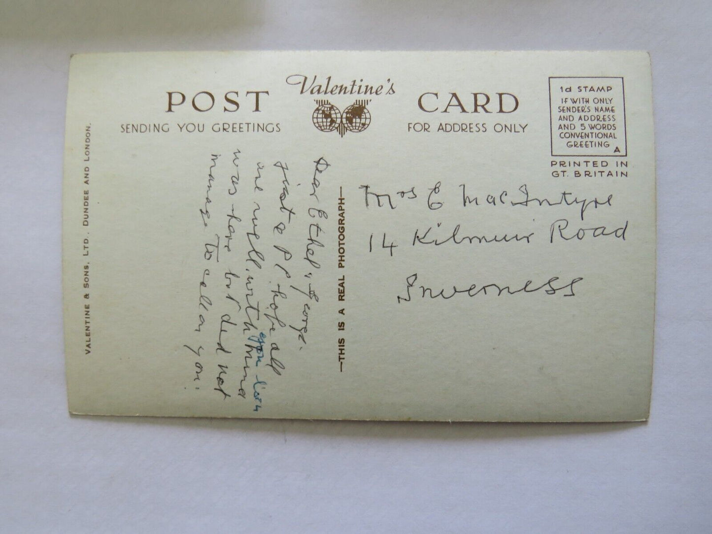 Old Postcard of Bridge of Weir - Ref : 1002