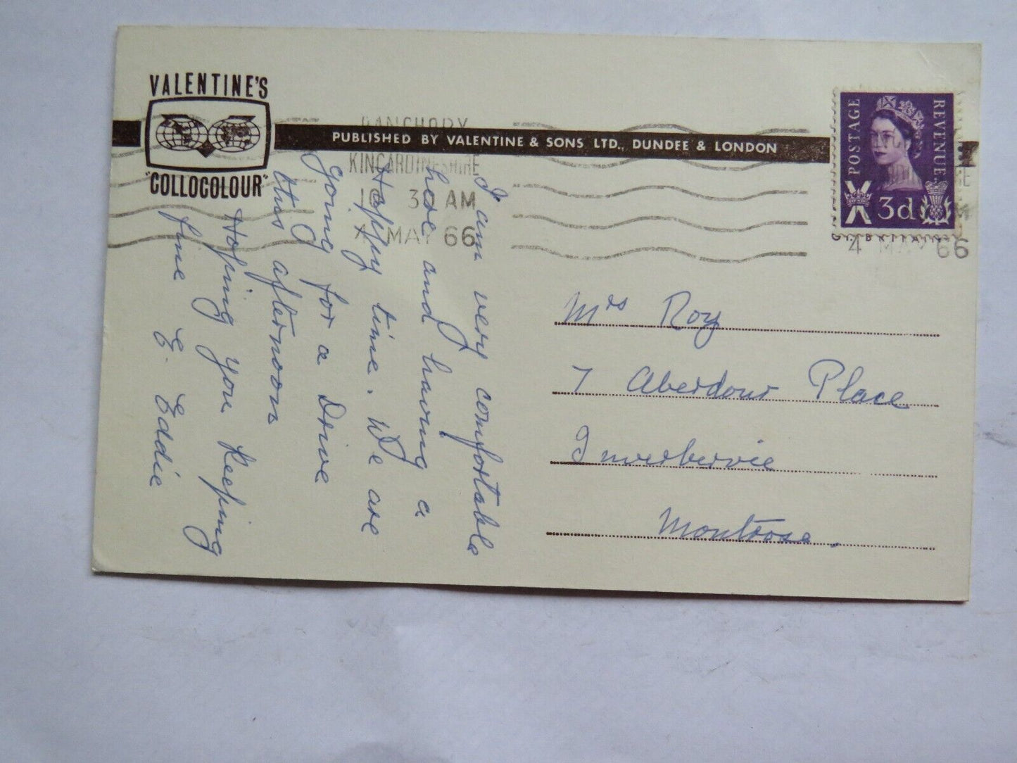 Old Postcard of Meeting of the Waters, Banchory - Ref : 1004