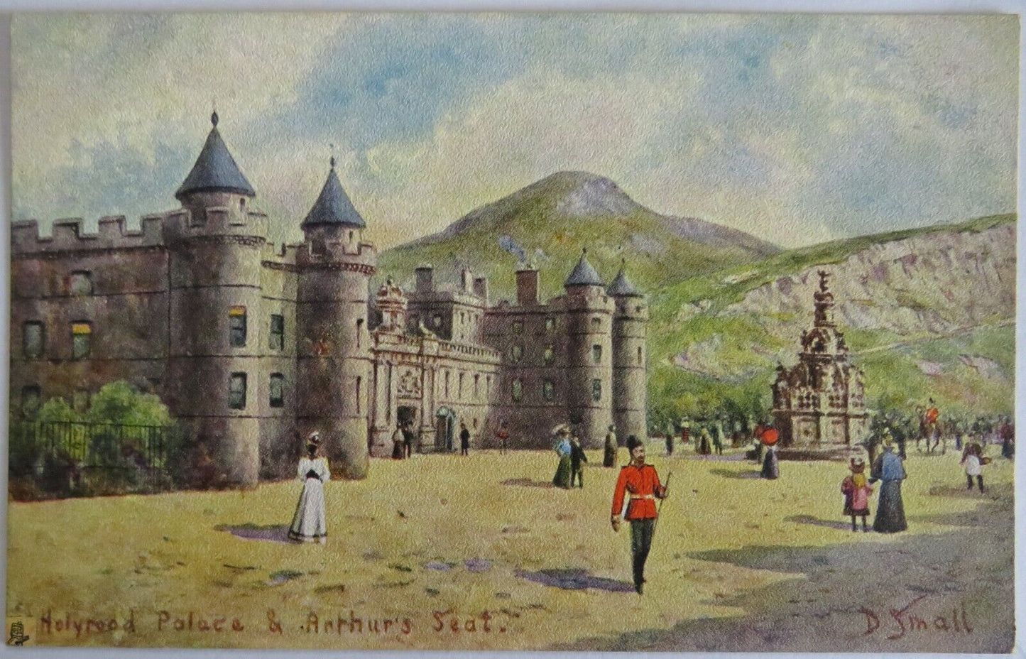 Old Postcard of Holyrood Palace & Arthurs Seat - Ref : 1017.