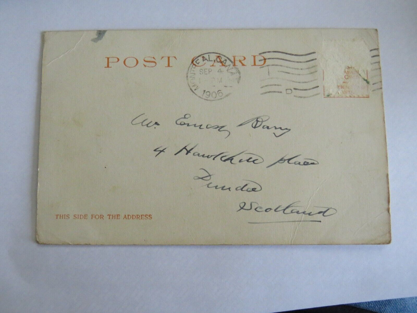 Old Postcard of Montreal From Mount Royal Canada - Ref : 1041