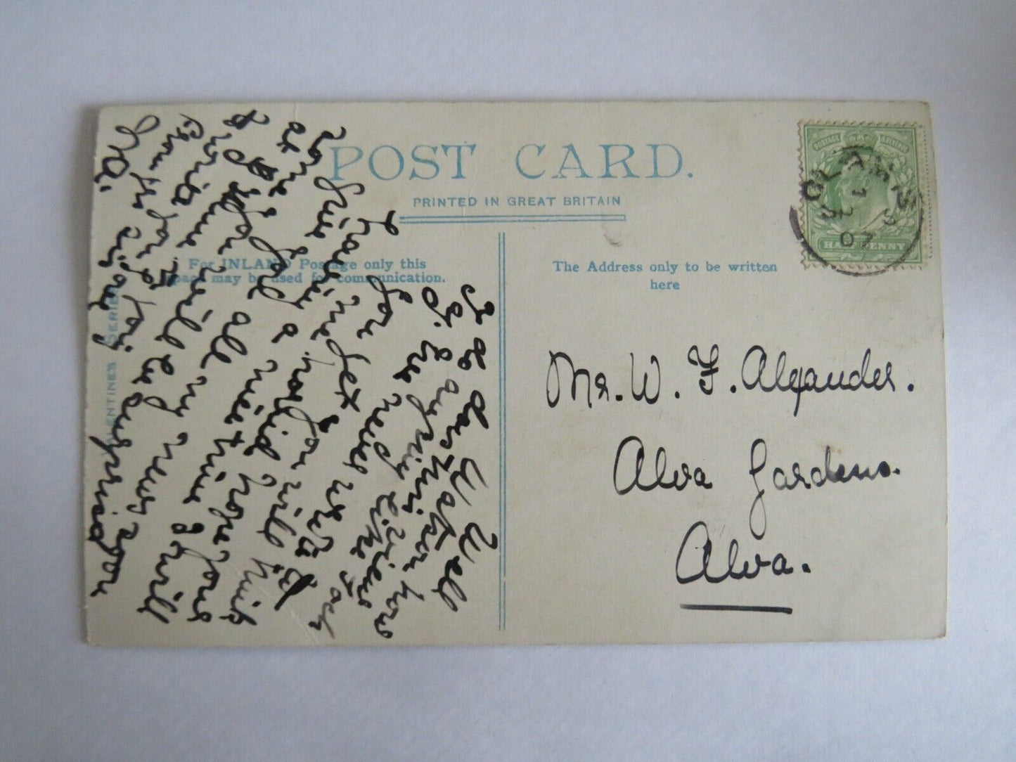 Old Postcard of Ellen's Isle & Ben Venue Loch Katrine - Ref :1042