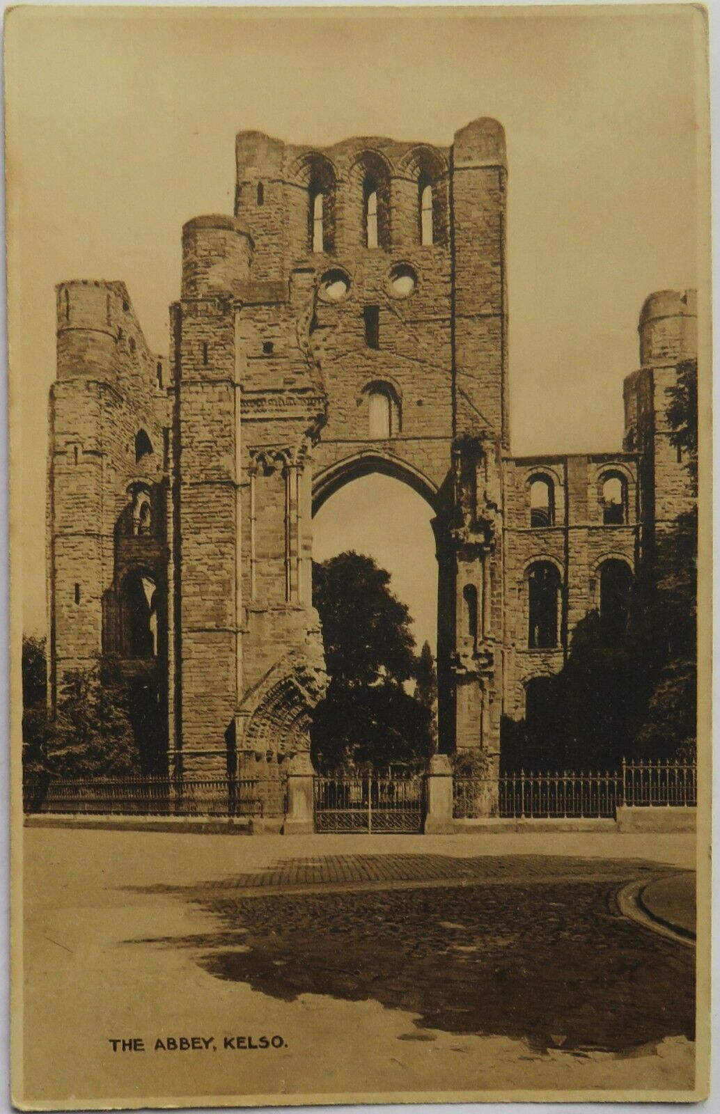Old Postcard of The Abbey Kelso