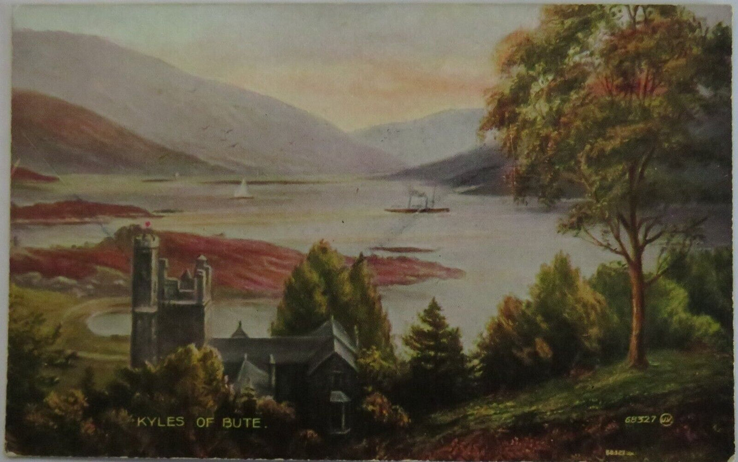 Old Antique Postcard Of Kyles of Bute - Ref : 1040