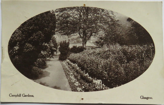 Old Postcard of Camphill Gardens Glasgow 1911 - Ref : 1034