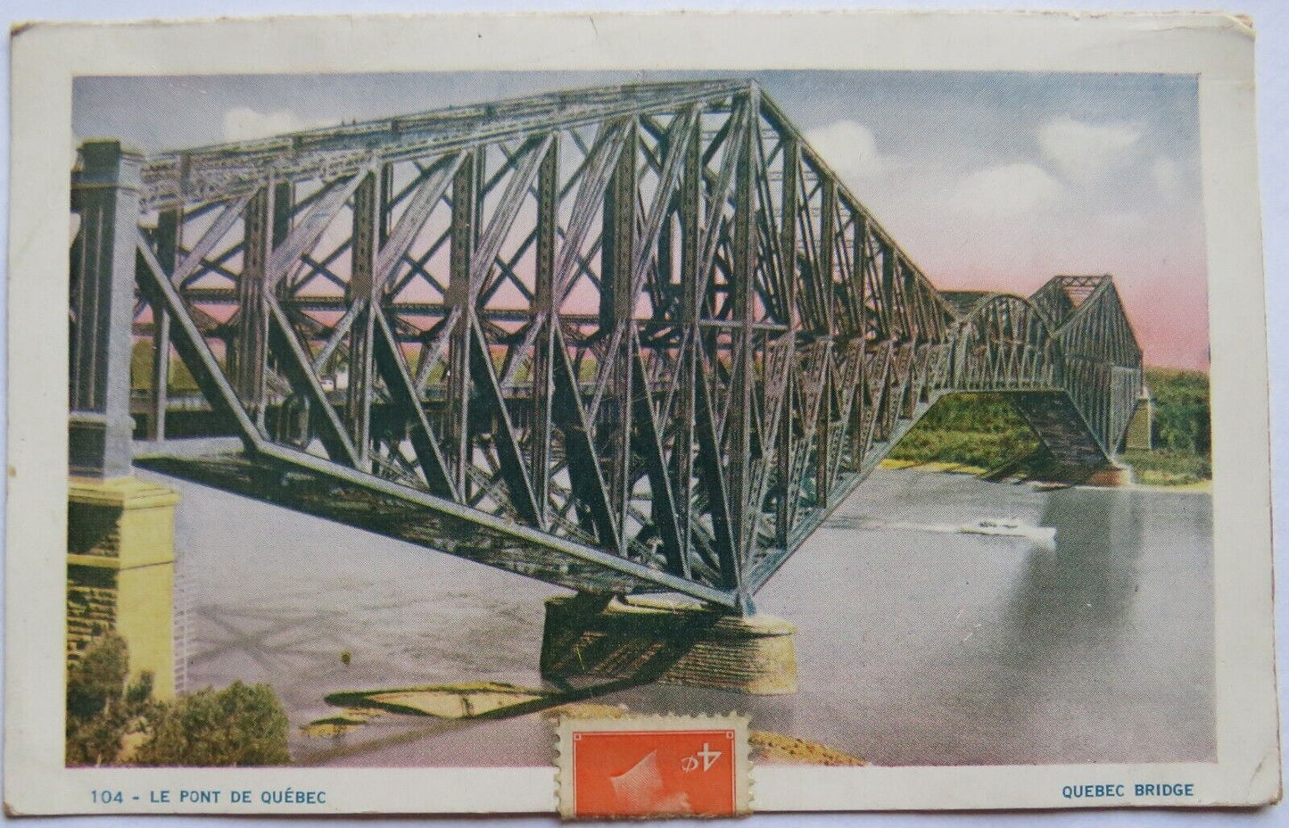 Old Postcard / Lettercard Le Pont De Quebeck, Quebeck Bridge