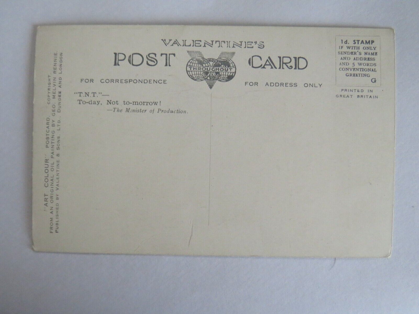 Old Postcard of of Dinnet Moor - Ref : 1017.