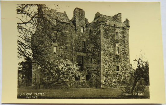 Old Postcard of Elcho Castle from the West