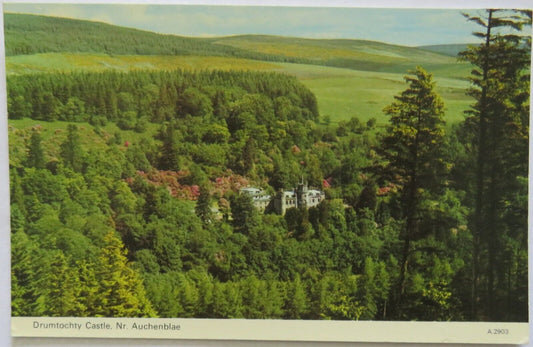Old Postcard of Drumtochty Castle, Nr Auchenblae  - Ref : 1002