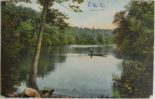 Old Postcard of Gardiner "On The Cobbosee" - Ref  : 1018