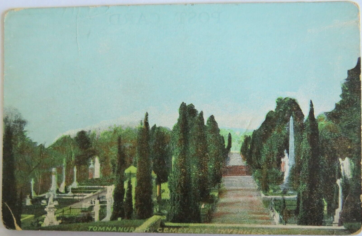 Old Postcard of Tomnahurich Cemetery Inverness - Ref : 1028