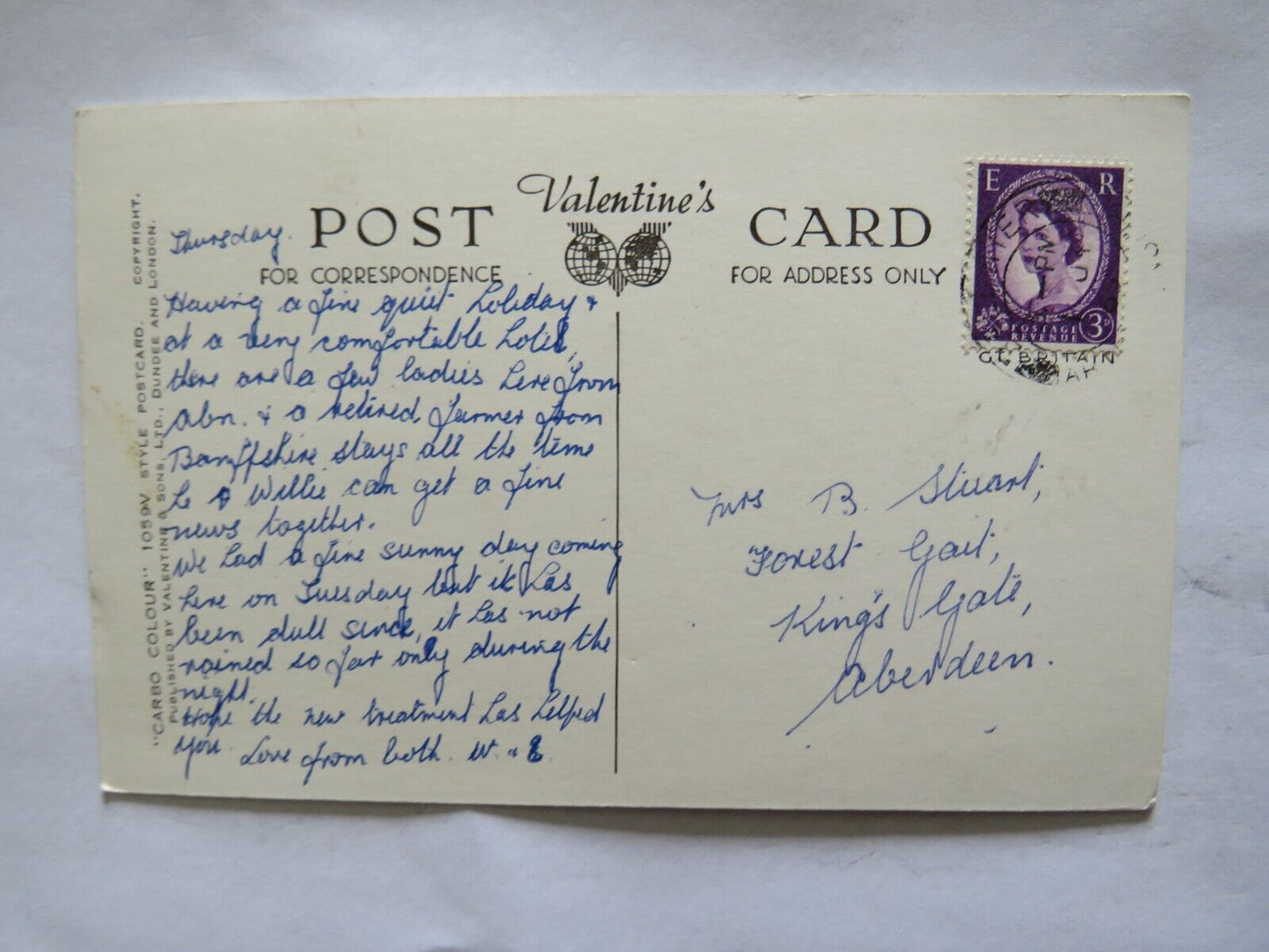 Old Postcard of Balmoral Castle From The River - Ref : 1005