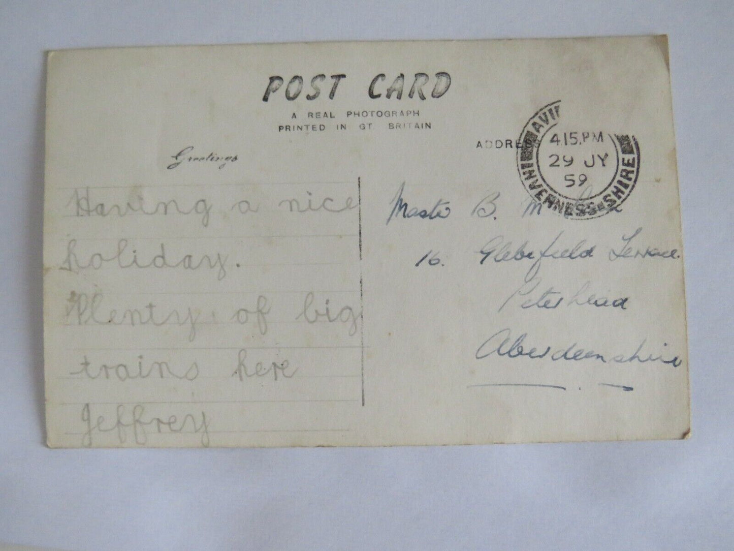 Old Postcard of Old Spey Bridge, Grantown-On -Spey 1959 - Ref : 1022