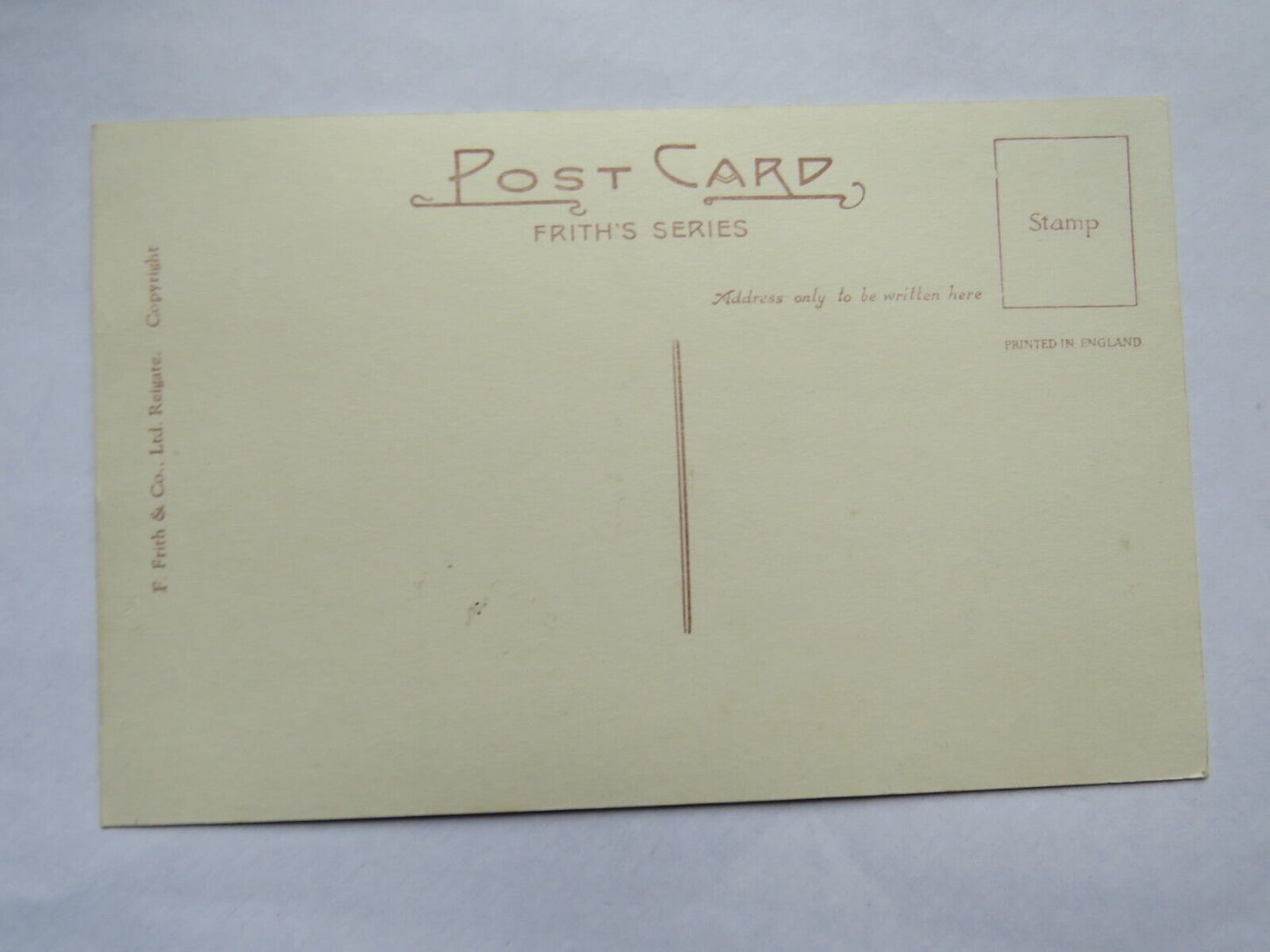 Old Postcard Of Careg Ddu, Elan Valley