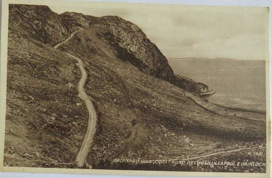 Old Postcard of Gruinard Hill, Coast Road Between Ullapool & Gairloch Ref : 1021