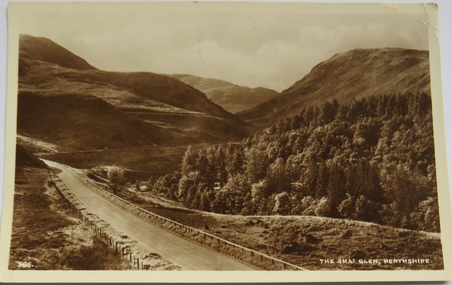 Old Postcard of The Smal Glen ,Perthshire
